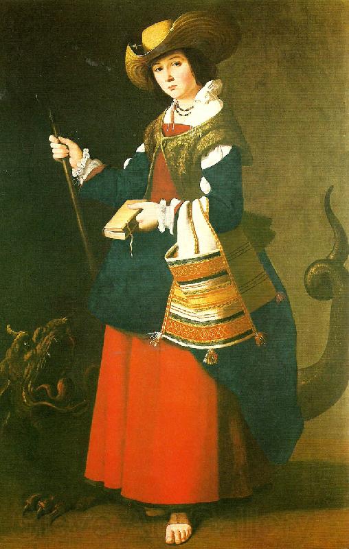 Francisco de Zurbaran margarita Norge oil painting art